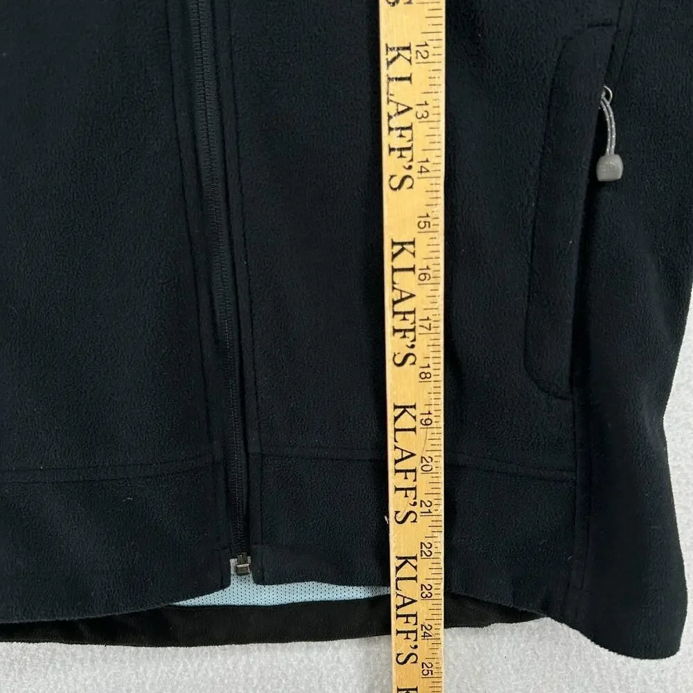 THE NORTH FACE Sweatshirt Mens S Windwall Fleece Full Zip Jacket Black